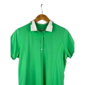 Annika Cutter & Buck Womens CB DryTec 50+ Green Polo Shirt M